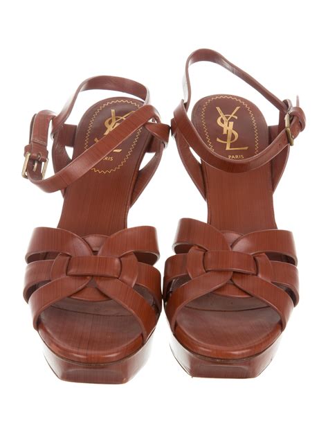 ysl shoes platform|YSL tribute platform sandals.